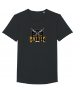 Tricou pentru gameri Battle Royal Logo Tricou mânecă scurtă guler larg Bărbat Skater