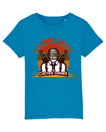 Tricou pentru Gameri PubG. Favorite Dinner Chicken Dinner  Azur