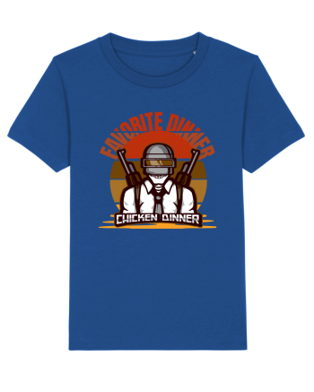 Tricou pentru Gameri PubG. Favorite Dinner Chicken Dinner  Majorelle Blue