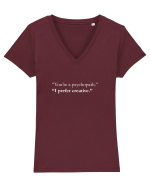 CREATIVE PSYCHO Tricou mânecă scurtă guler V Damă Evoker