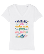 Somn cu inamicul Tricou mânecă scurtă guler V Damă Evoker