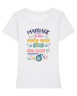 Somn cu inamicul Tricou mânecă scurtă guler larg fitted Damă Expresser