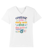 Somn cu inamicul Tricou mânecă scurtă guler V Bărbat Presenter