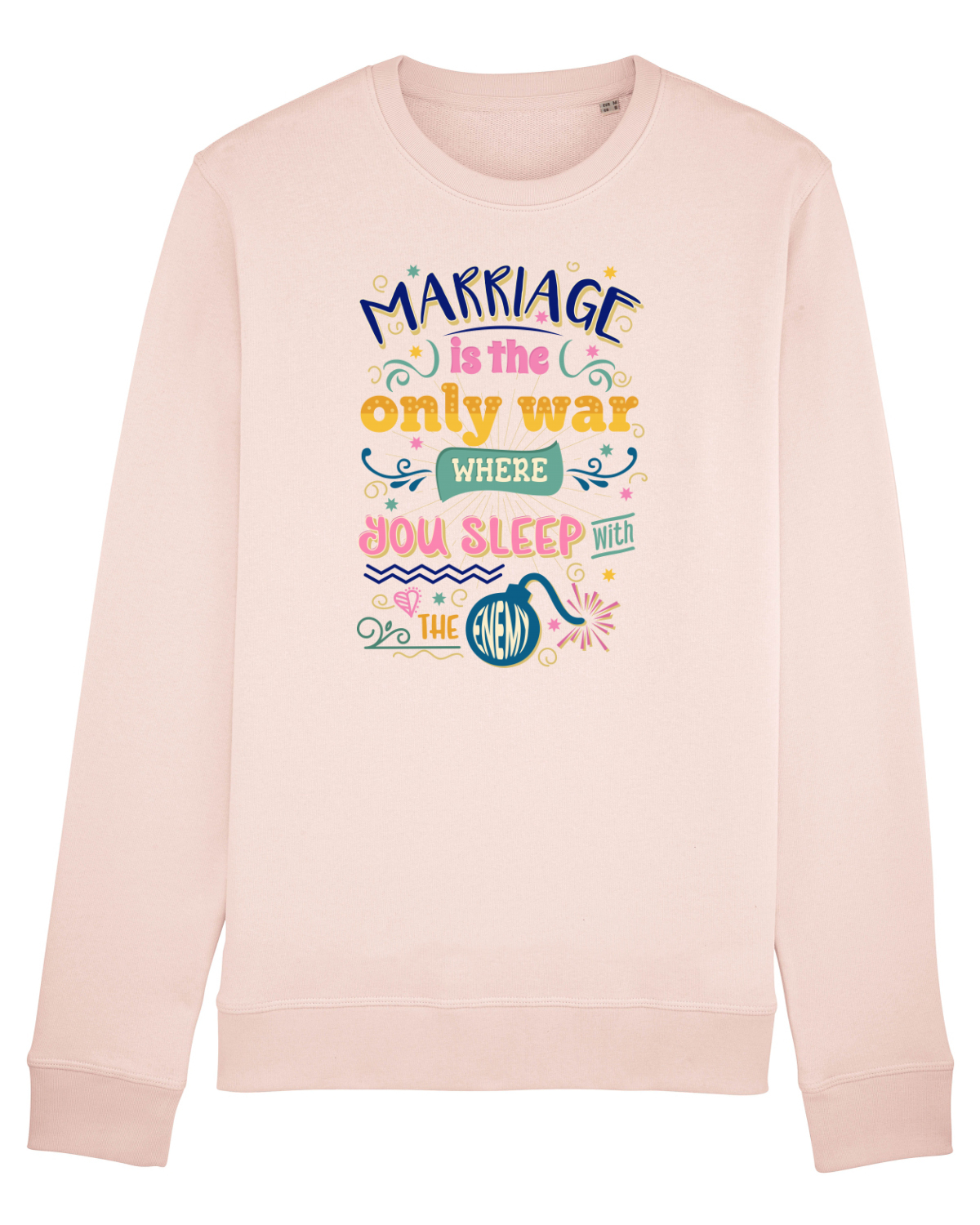 Bluză mânecă lungă Unisex Rise Candy Pink