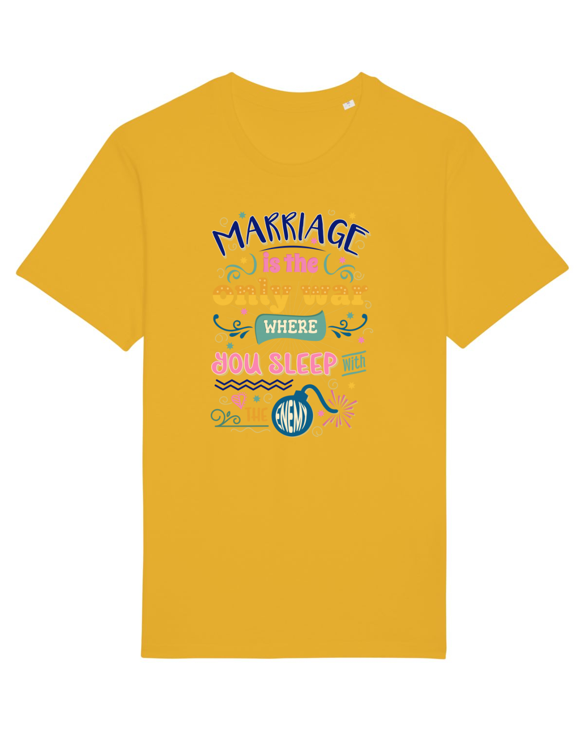 Tricou mânecă scurtă Unisex Rocker Spectra Yellow