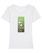 - coincidences light - Tricou mânecă scurtă guler larg fitted Damă Expresser