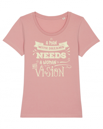 Tricou ambițios de cuplu Canyon Pink