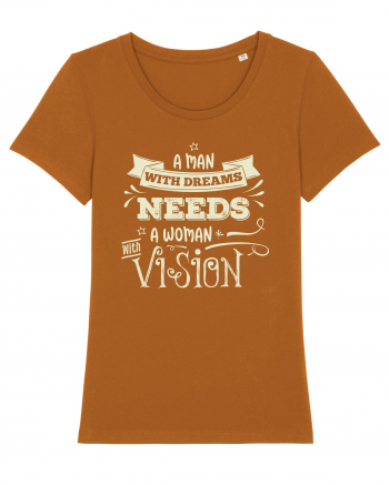 Tricou ambițios de cuplu Roasted Orange