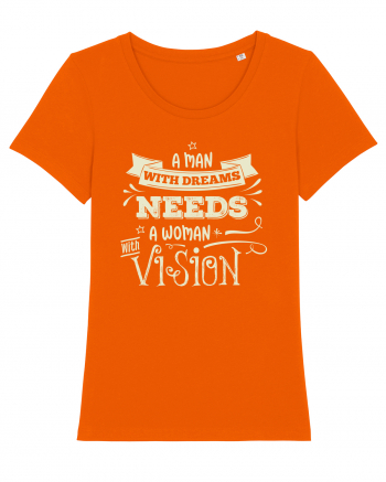 Tricou ambițios de cuplu Bright Orange