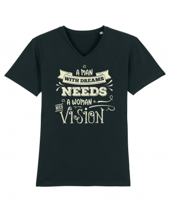 Tricou ambițios de cuplu Black