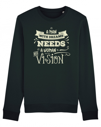 Tricou ambițios de cuplu Black