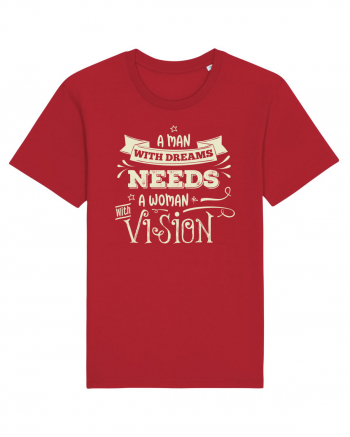 Tricou ambițios de cuplu Red