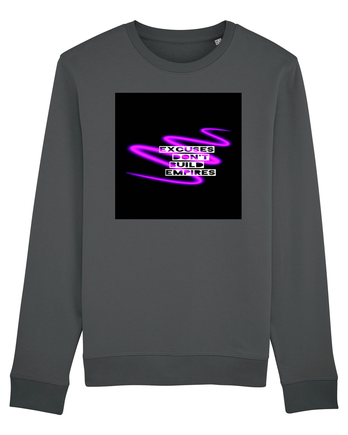 Bluză mânecă lungă Unisex Rise Anthracite
