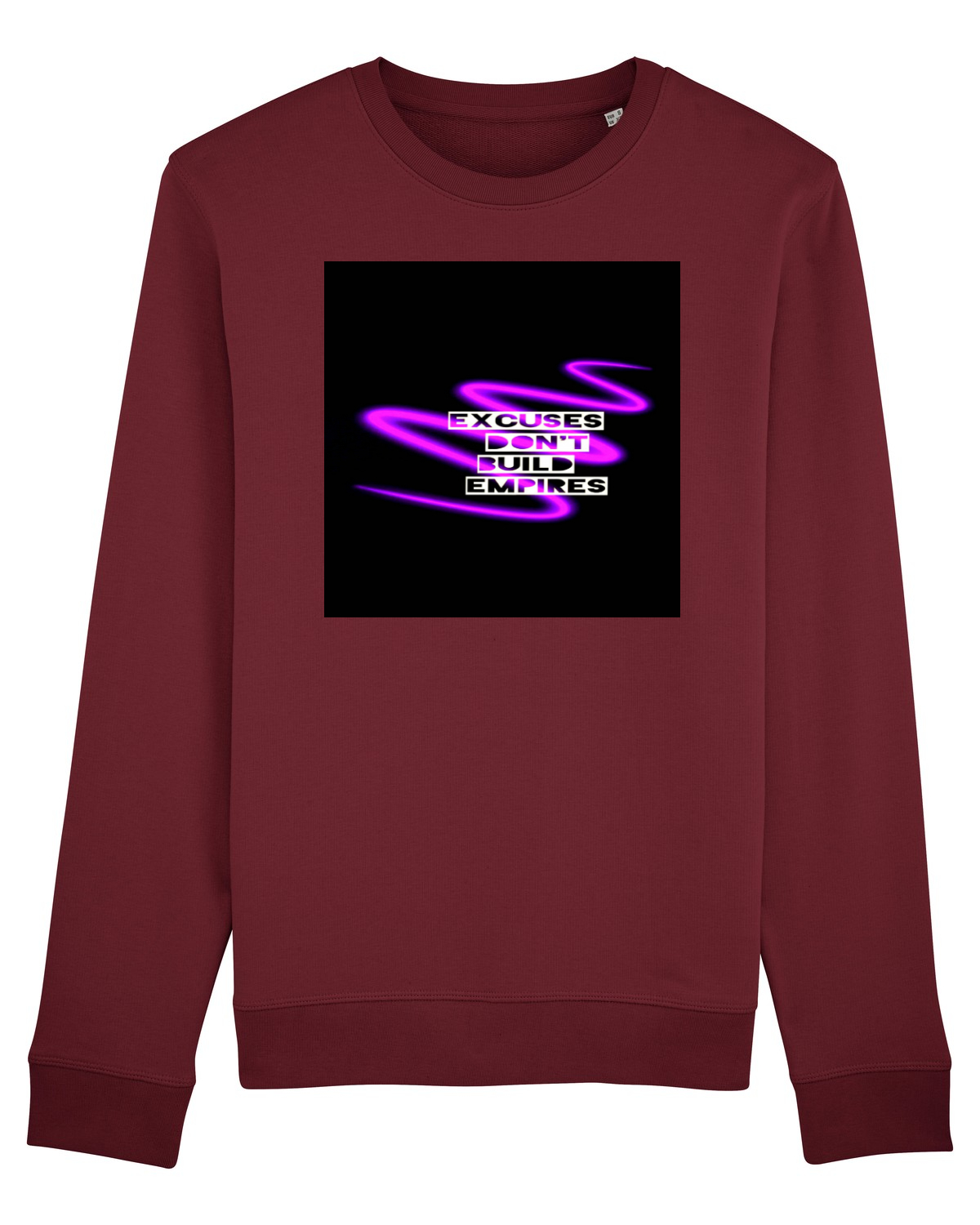 Bluză mânecă lungă Unisex Rise Burgundy