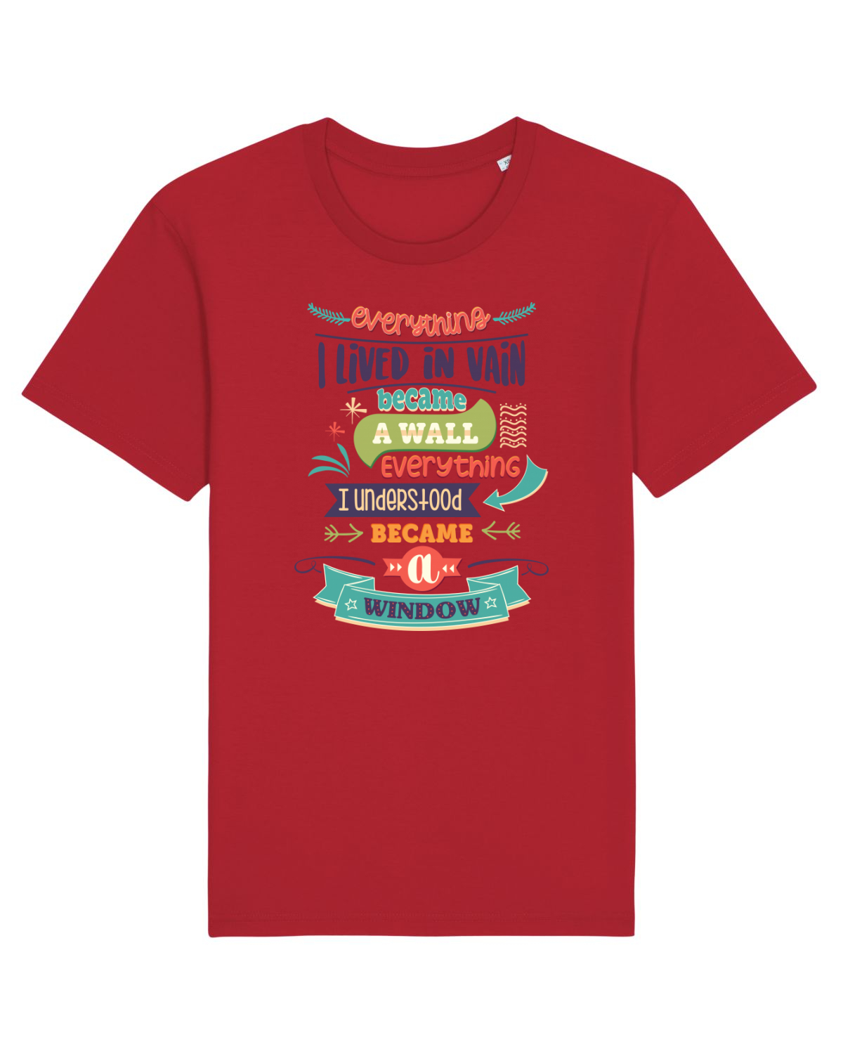 Tricou mânecă scurtă Unisex Rocker Red