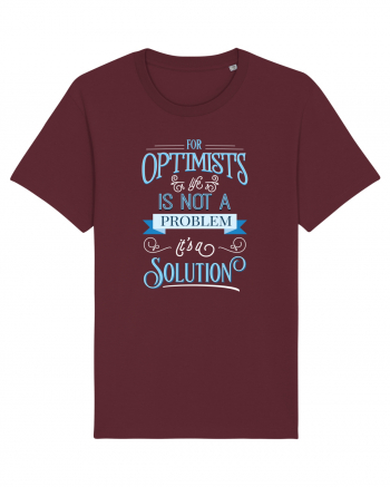 Tricou optimist Burgundy