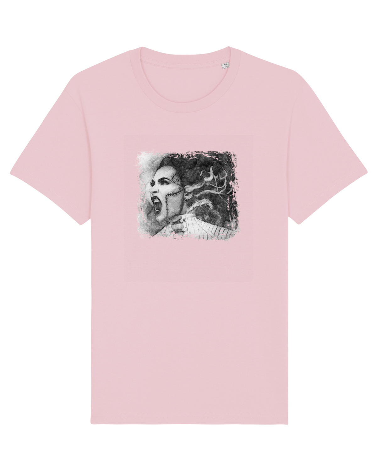 Tricou mânecă scurtă Unisex Rocker Cotton Pink