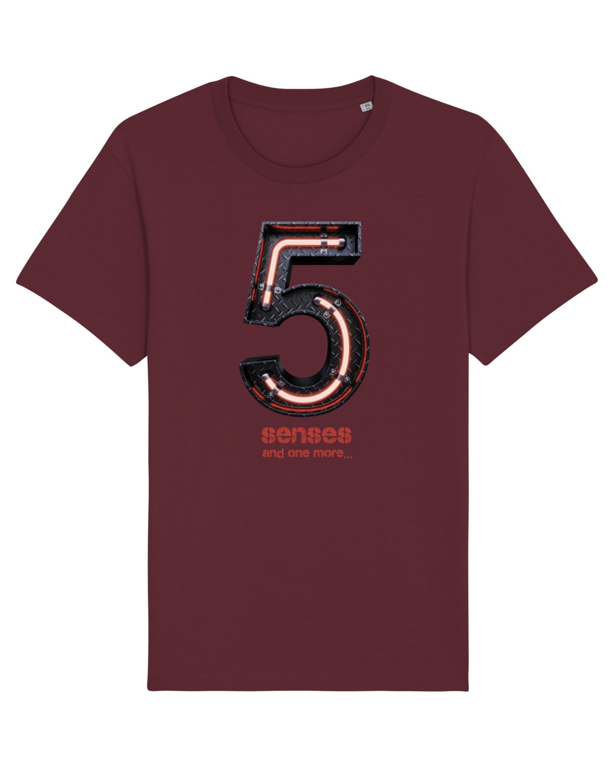 Tricou mânecă scurtă Unisex Rocker Burgundy