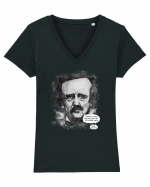 Edgar Allan Poe Tricou mânecă scurtă guler V Damă Evoker