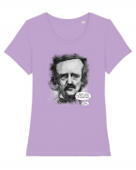 Edgar Allan Poe Tricou mânecă scurtă guler larg fitted Damă Expresser