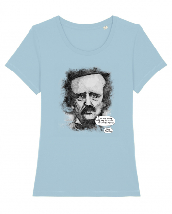 Edgar Allan Poe Sky Blue