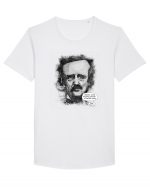 Edgar Allan Poe Tricou mânecă scurtă guler larg Bărbat Skater