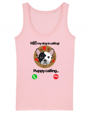 Shh! My dog is calling! Cotton Pink