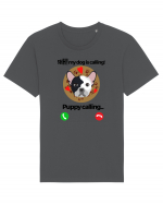 Shh! My dog is calling! Tricou mânecă scurtă Unisex Rocker