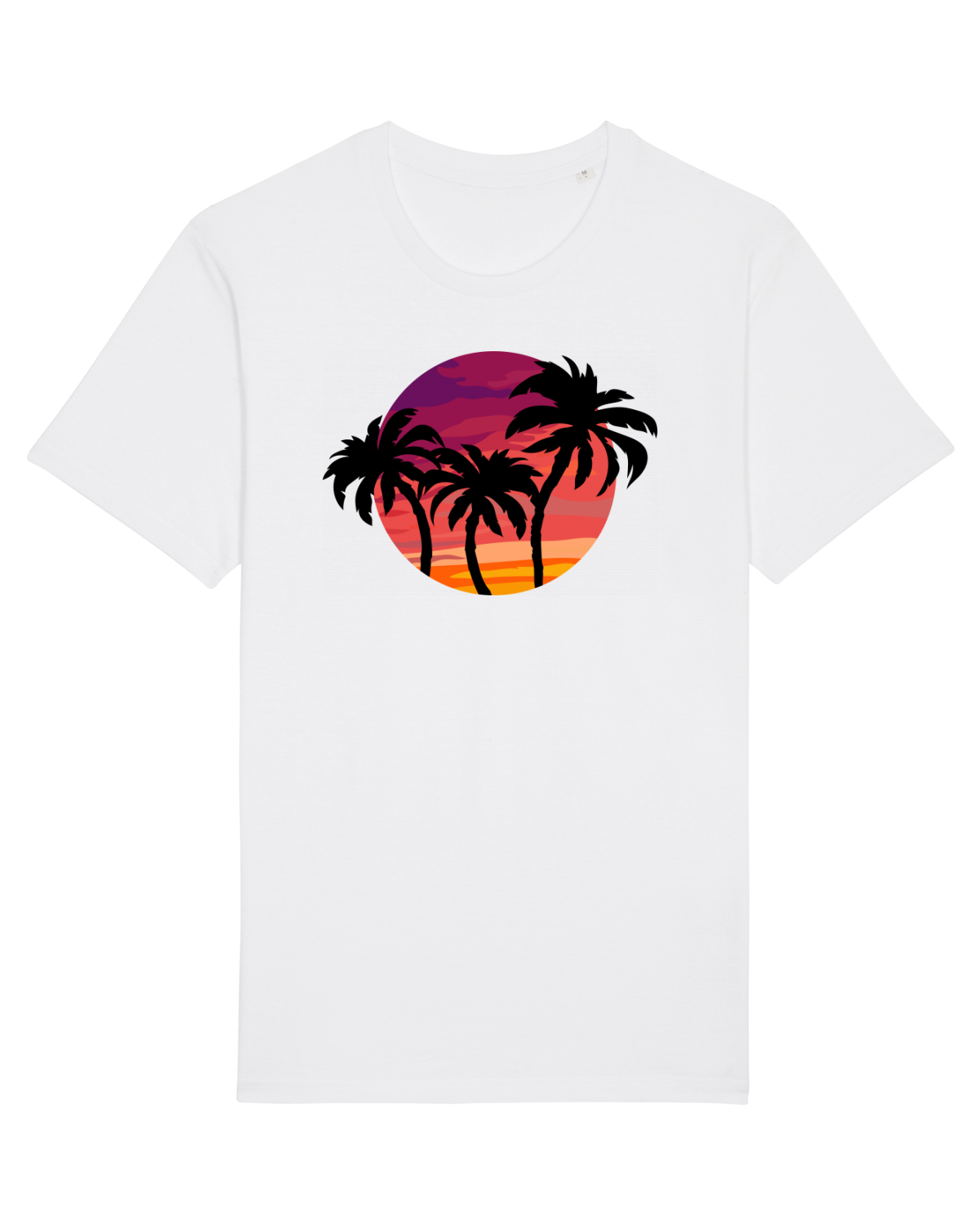 Tricou mânecă scurtă Unisex Rocker White