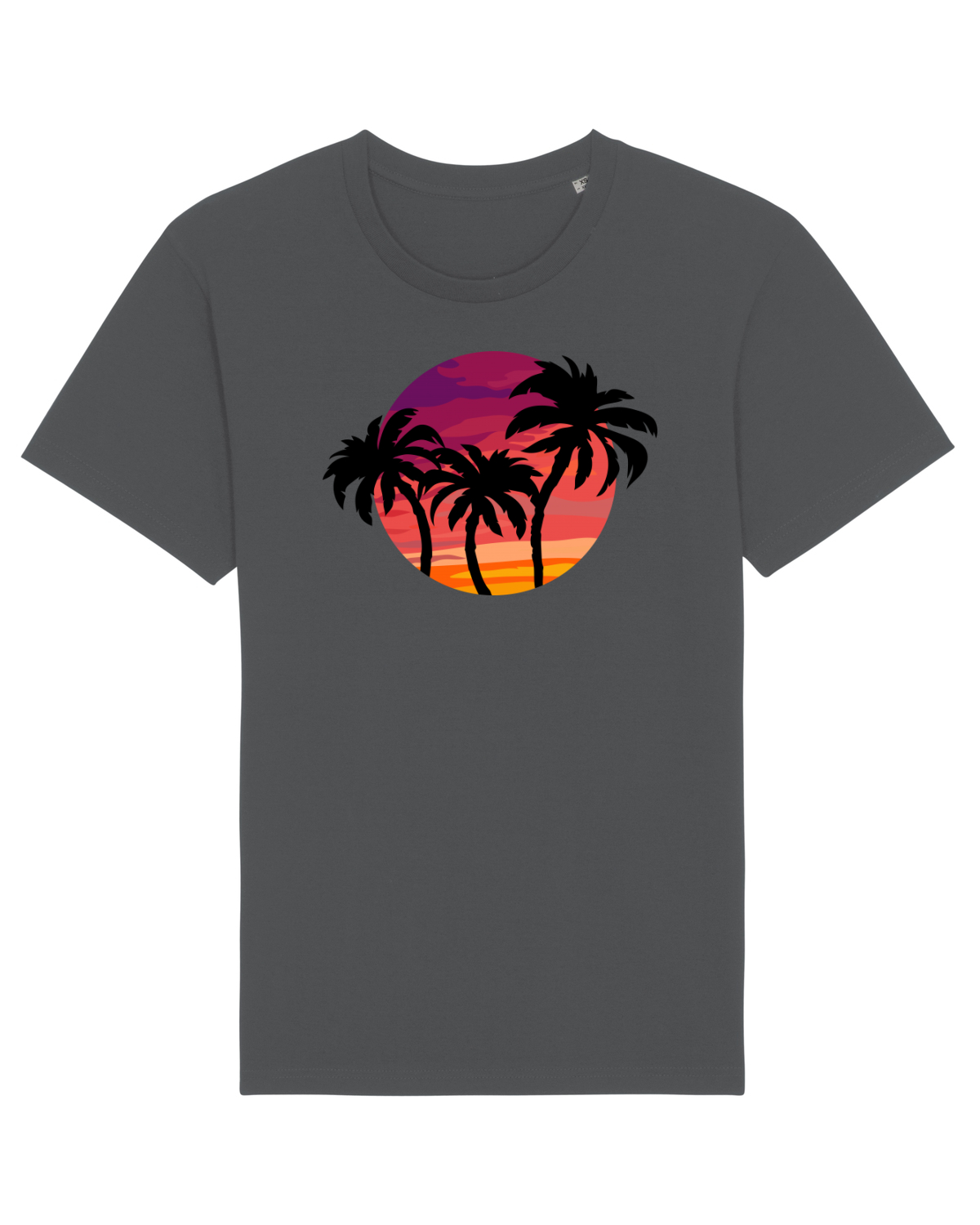Tricou mânecă scurtă Unisex Rocker Anthracite