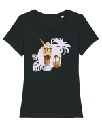 Frappe Tricou mânecă scurtă guler larg fitted Damă Expresser