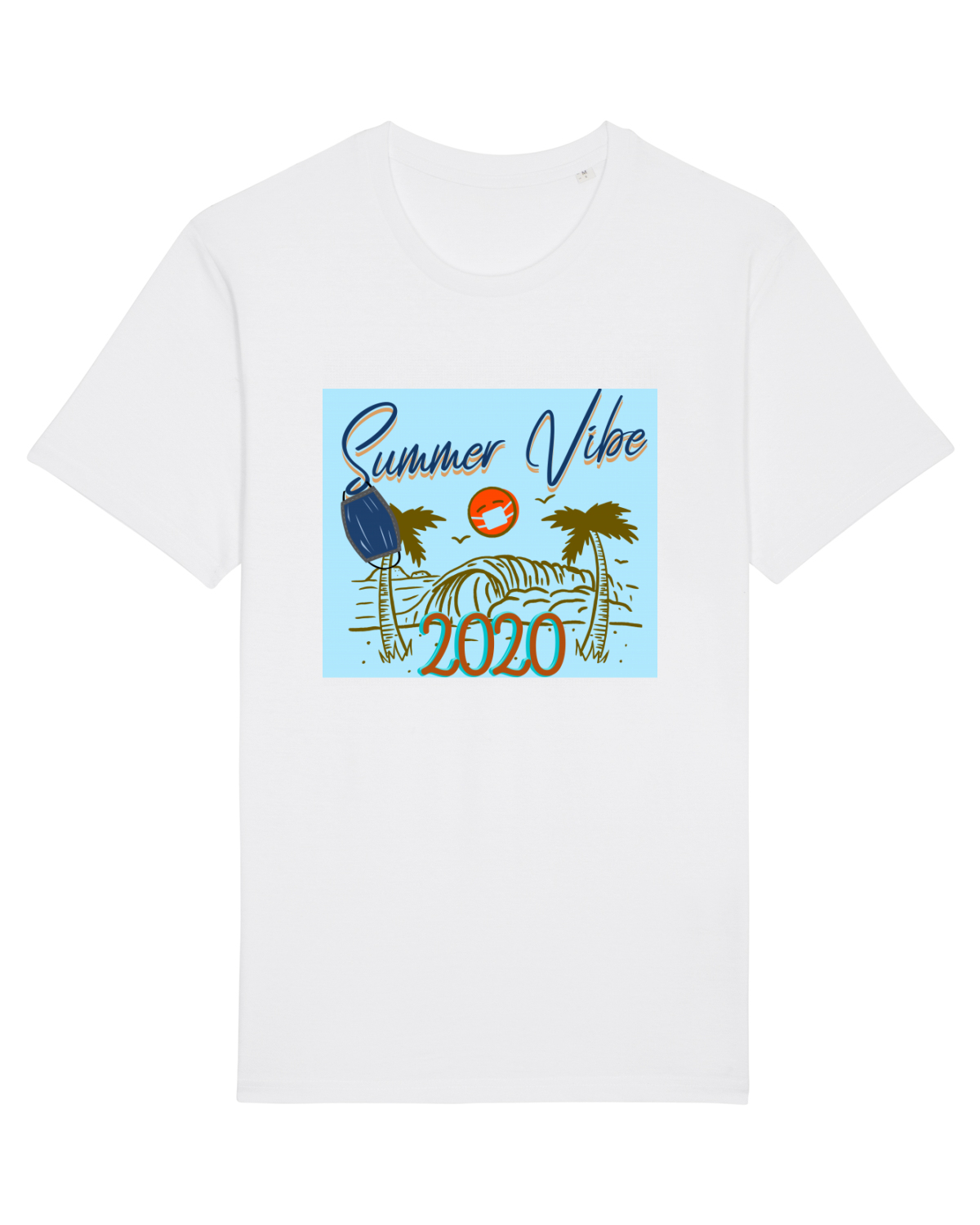 Tricou mânecă scurtă Unisex Rocker White