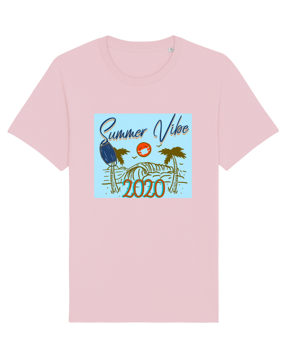 Tricou mânecă scurtă Unisex Rocker Cotton Pink