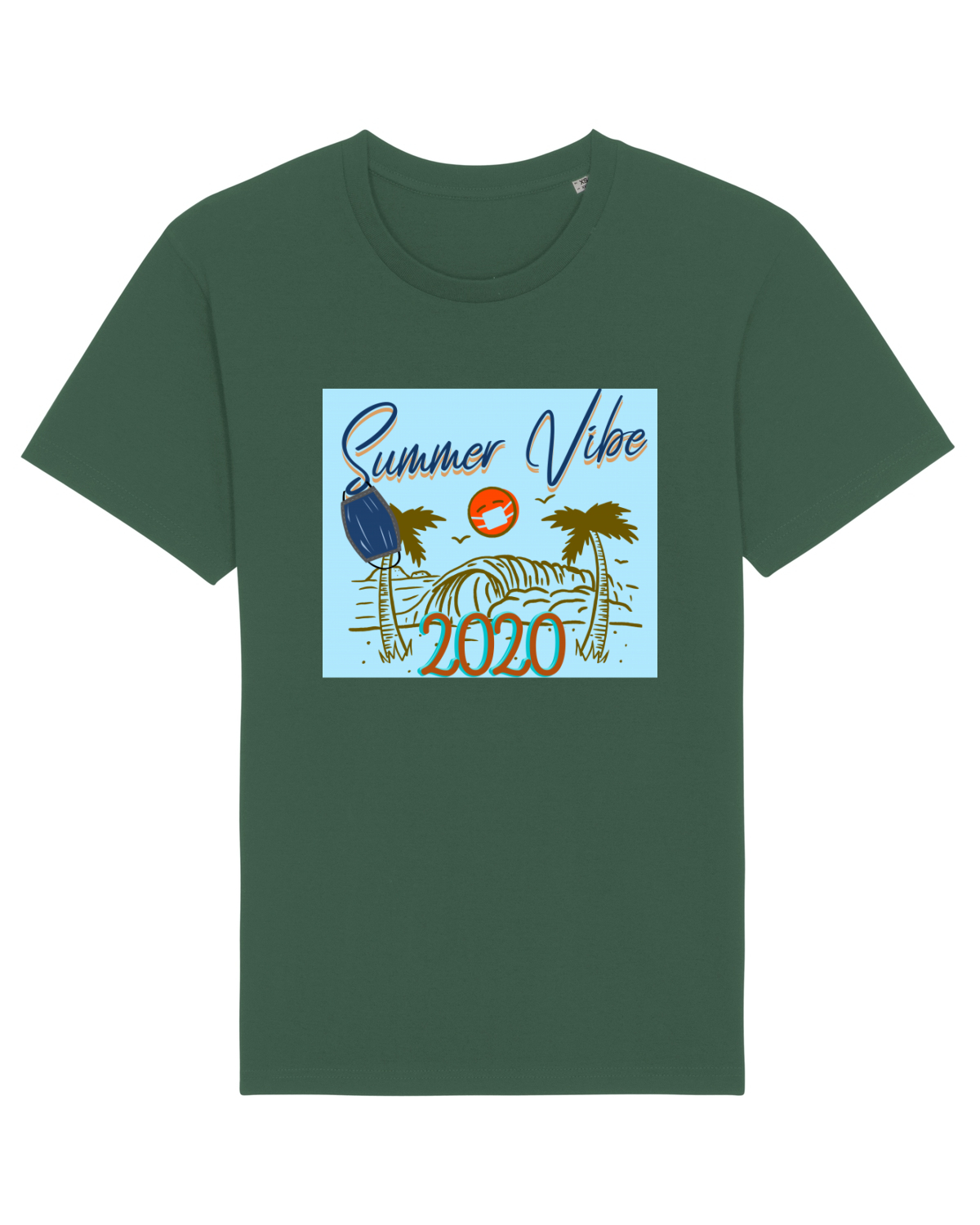 Tricou mânecă scurtă Unisex Rocker Bottle Green