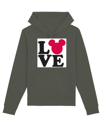 Tricou Mickey Mouse Love Khaki