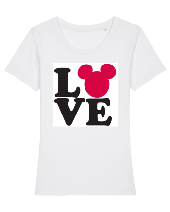 Tricou Mickey Mouse Love White