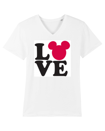 Tricou Mickey Mouse Love White