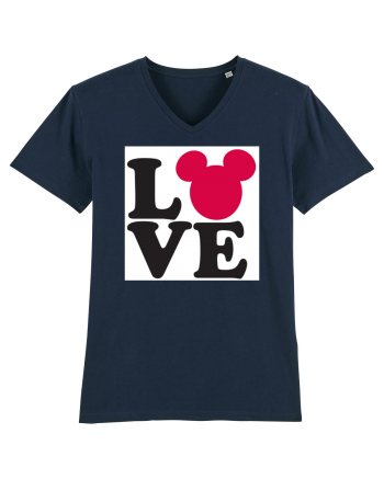 Tricou Mickey Mouse Love French Navy