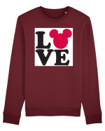 Tricou Mickey Mouse Love Bluză mânecă lungă Unisex Rise