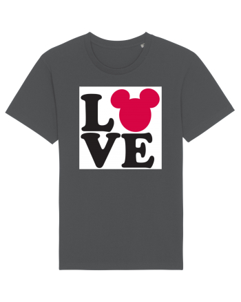 Tricou Mickey Mouse Love Anthracite