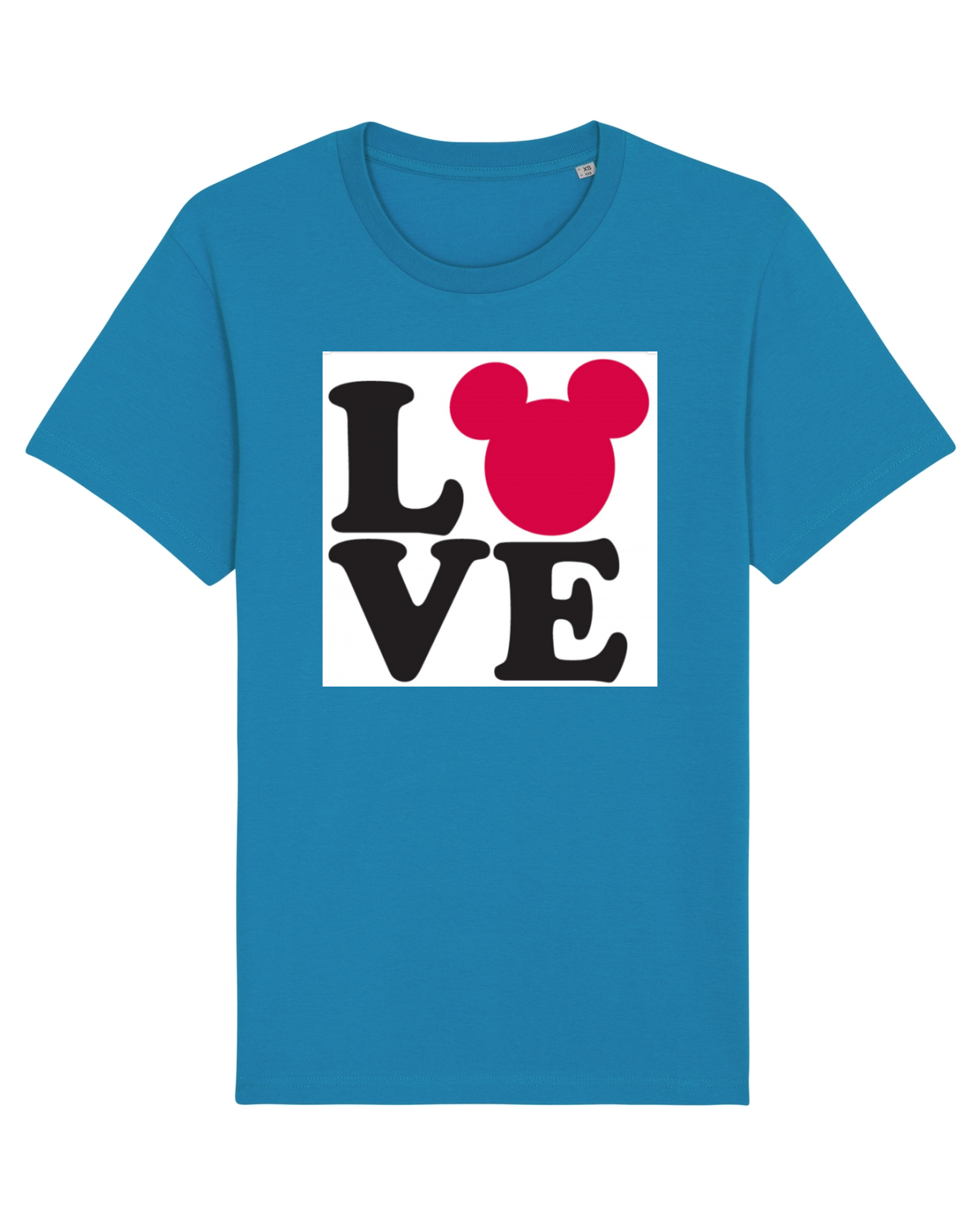 Tricou mânecă scurtă Unisex Rocker Azur