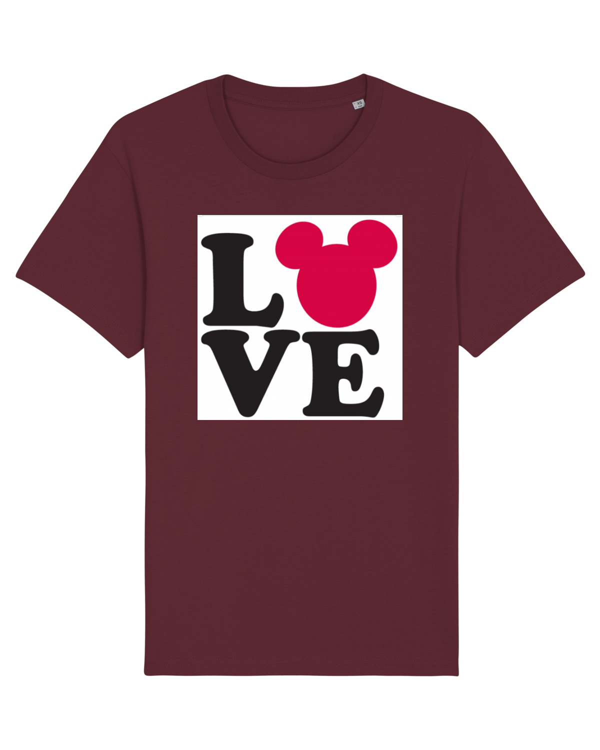 Tricou mânecă scurtă Unisex Rocker Burgundy