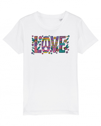 love peace hippie style White