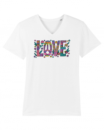 love peace hippie style White