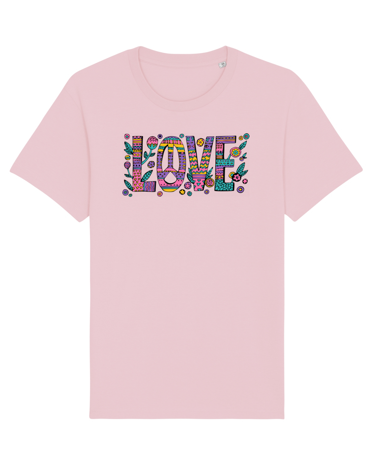 Tricou mânecă scurtă Unisex Rocker Cotton Pink