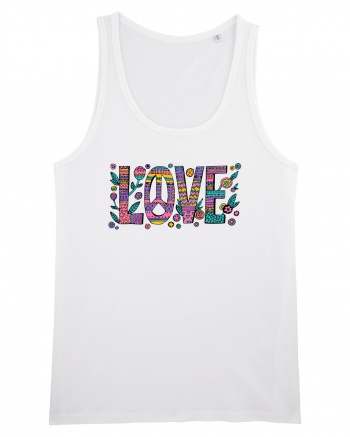 love peace hippie style White