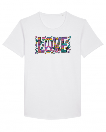 love peace hippie style White