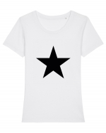 Black Star Tricou mânecă scurtă guler larg fitted Damă Expresser