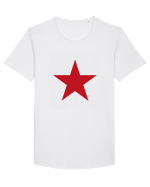 Red Star Tricou mânecă scurtă guler larg Bărbat Skater