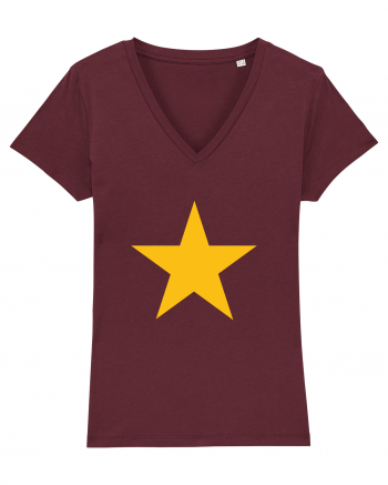 Yellow/Gold Star Burgundy